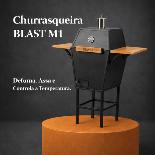 Churrasqueira Blast M1 – Defuma, Assa e Controla a Temperatura